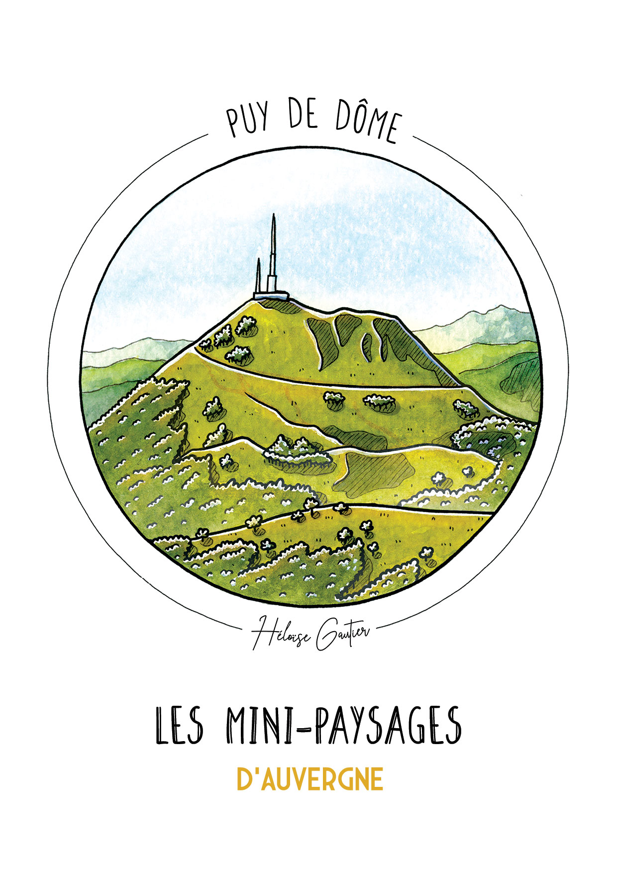 Illustration Puy de Dôme | Héloïse Gautier