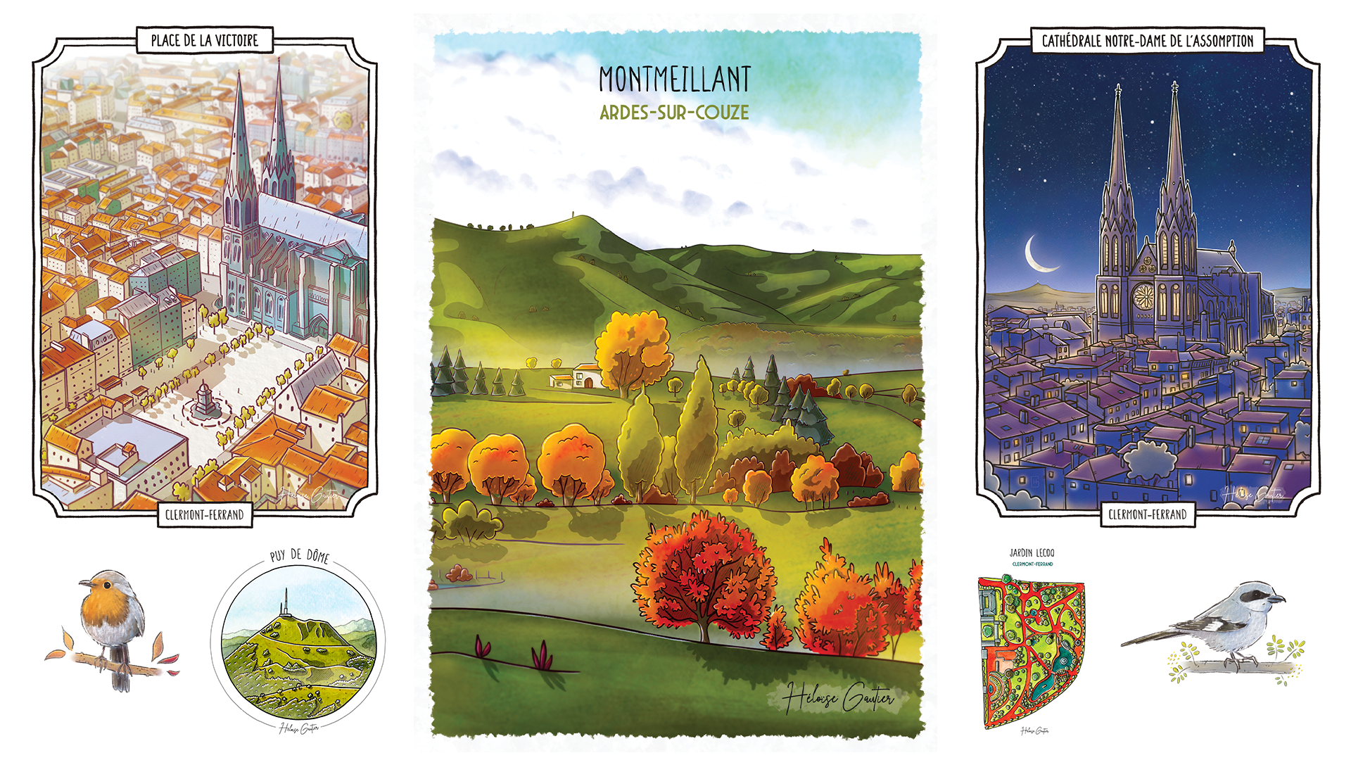 Illustrations Héloïse Gautier Clermont-Ferrand